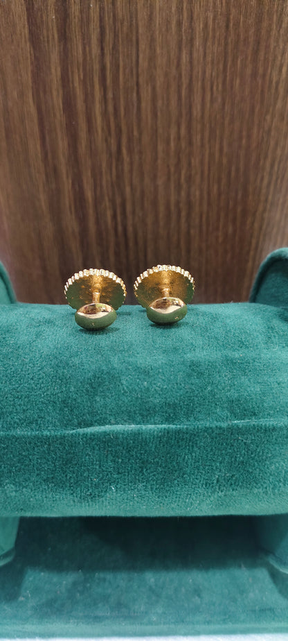 Pure panchaloham diamond look studs