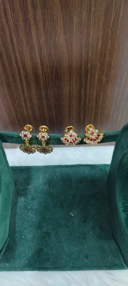 Pure panchaloham studs and earrings