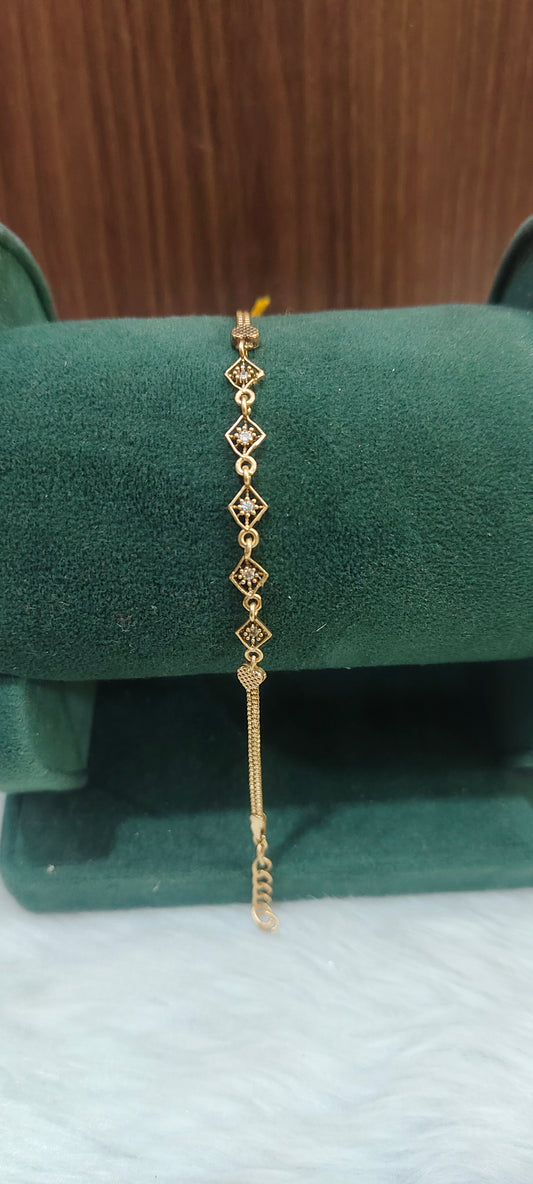 Pure panchaloham unpolished ladies bracelet
