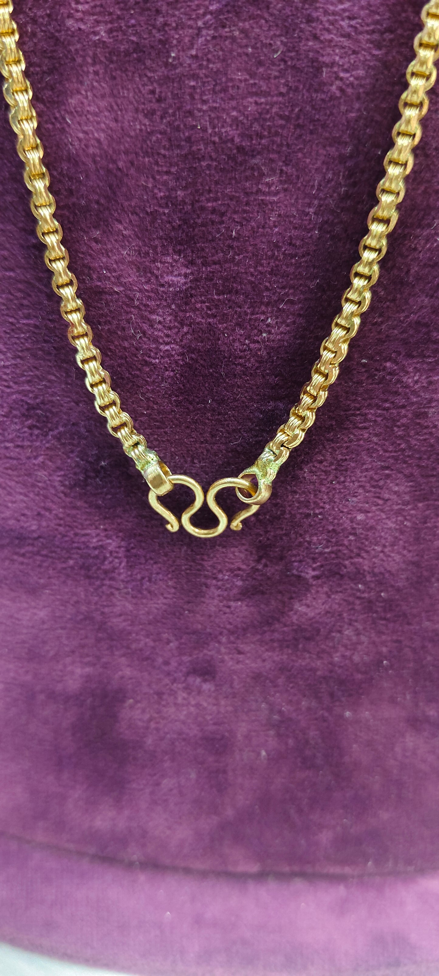 Pure panchaloham unpolished bharathi model chain