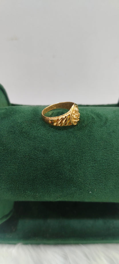 Pure panchaloham unpolished life time use ganesh ring