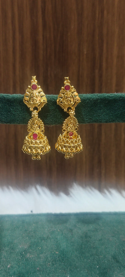 Cute gold look jumkas