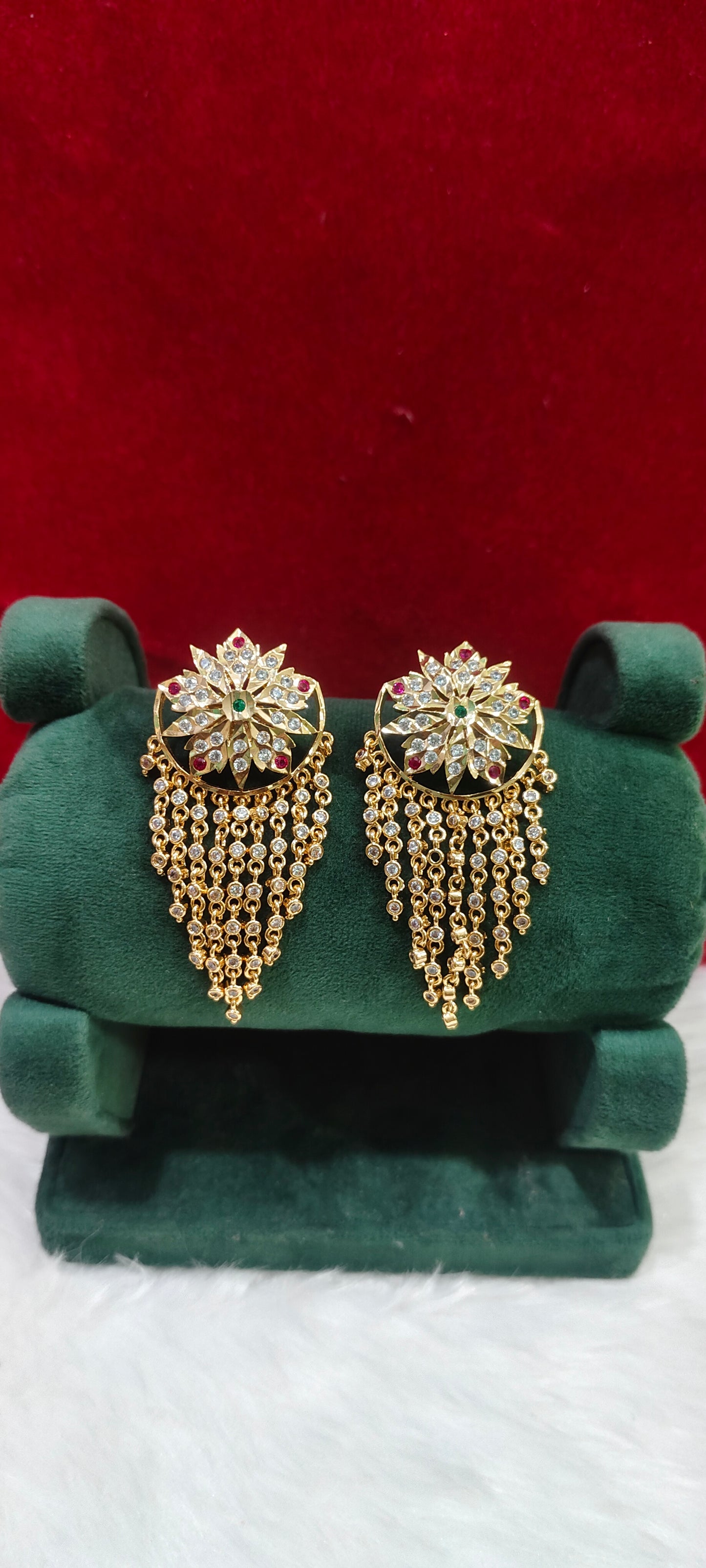 Pure panchaloham trendy big earrings