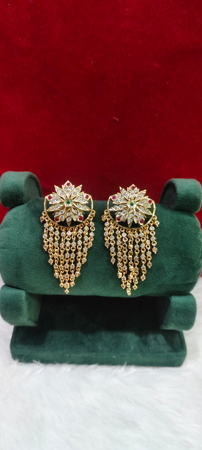 Pure panchaloham trendy big earrings