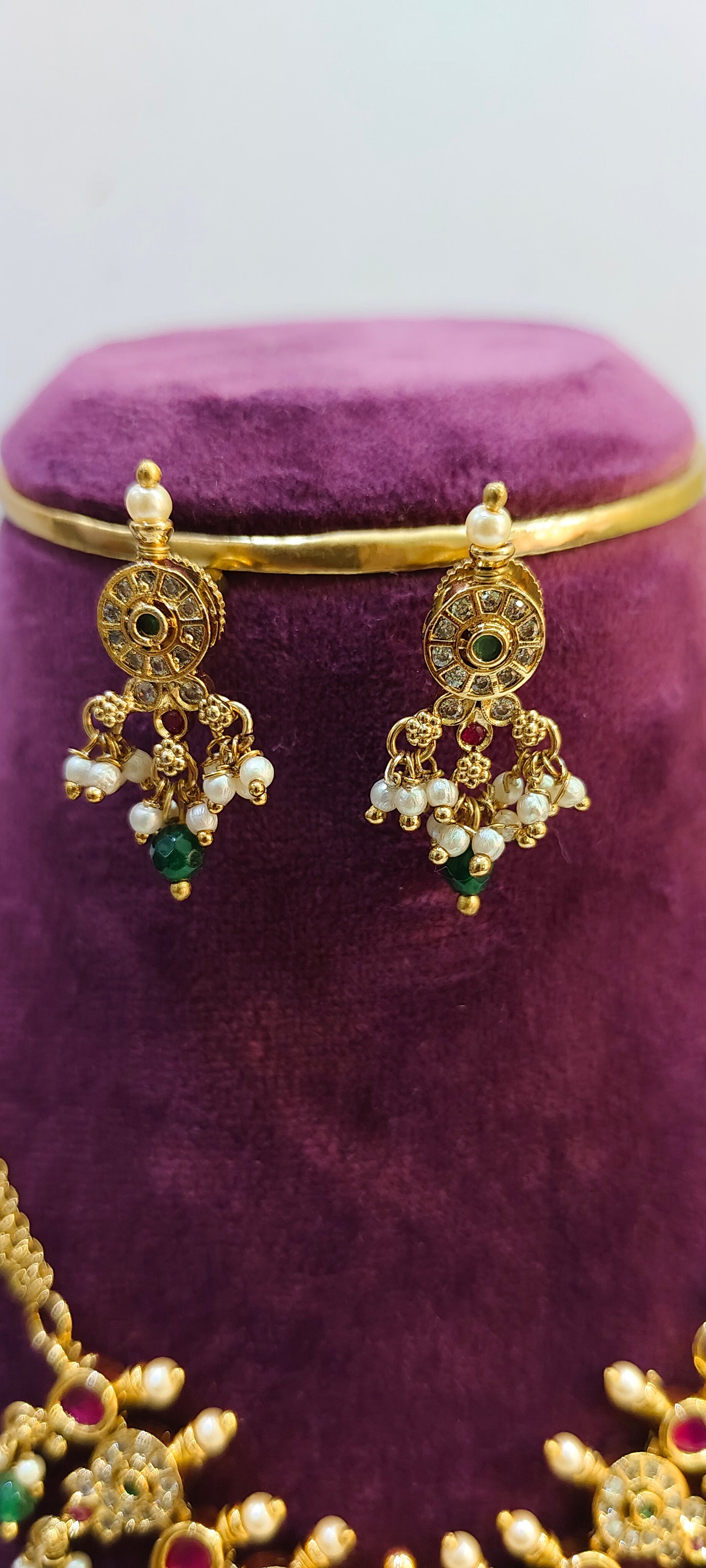 Premium nakshi simple necklace set