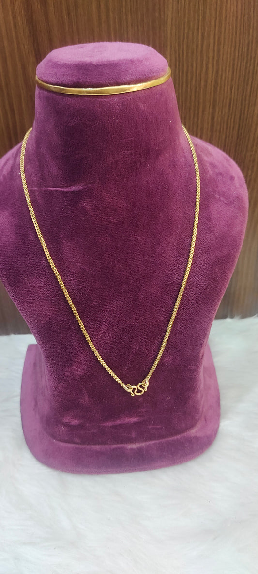 Pure panchaloham unpolished 18" length v cut