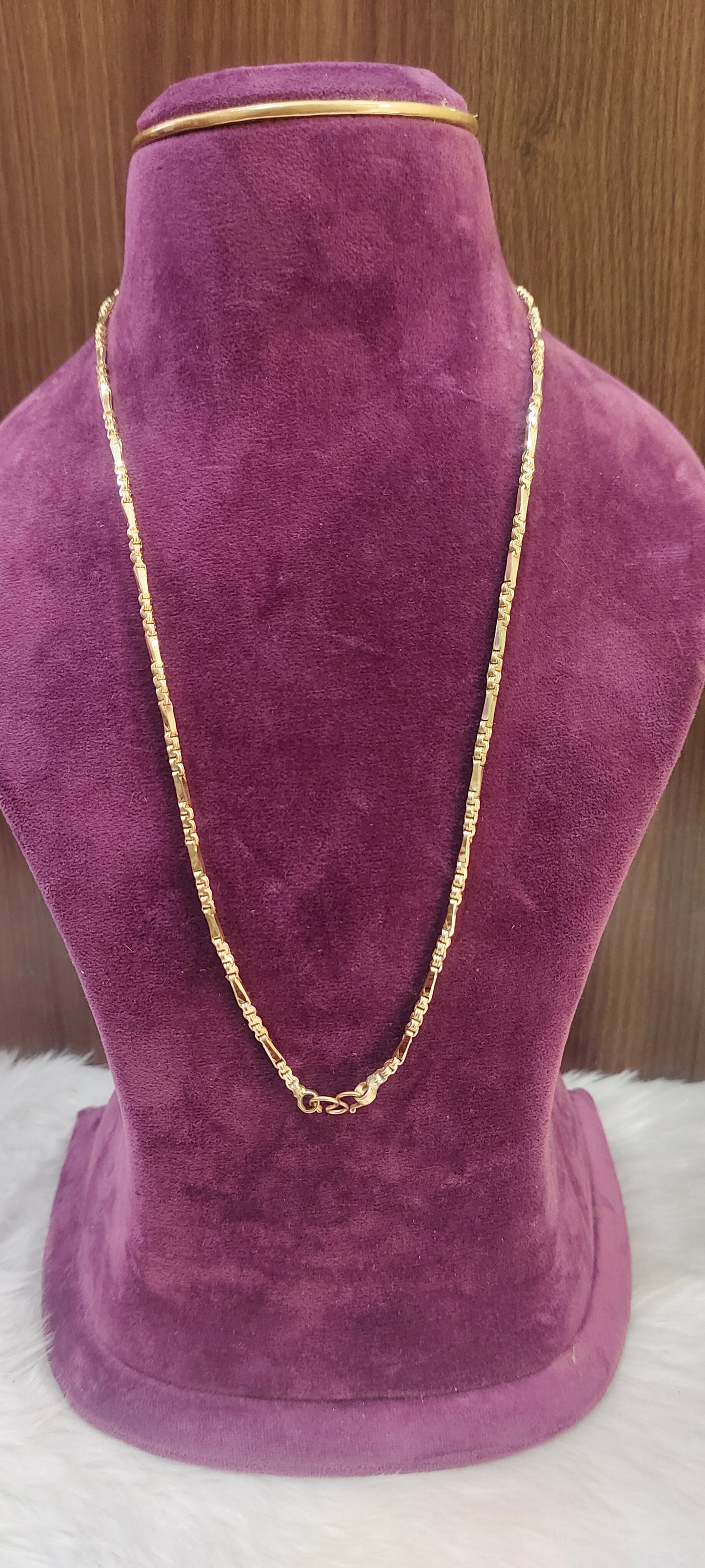 Pure panchaloham unpolished 24 " length anjali cutting thali chain