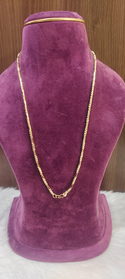 Pure panchaloham unpolished 24 " length anjali cutting thali chain