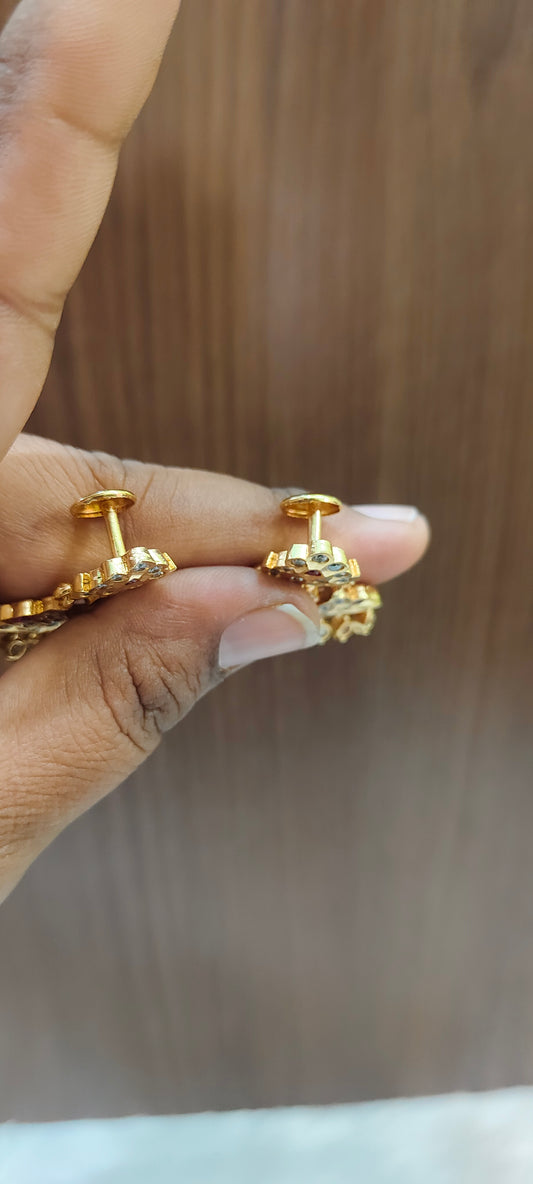 Pure panchaloham chand bali earrings