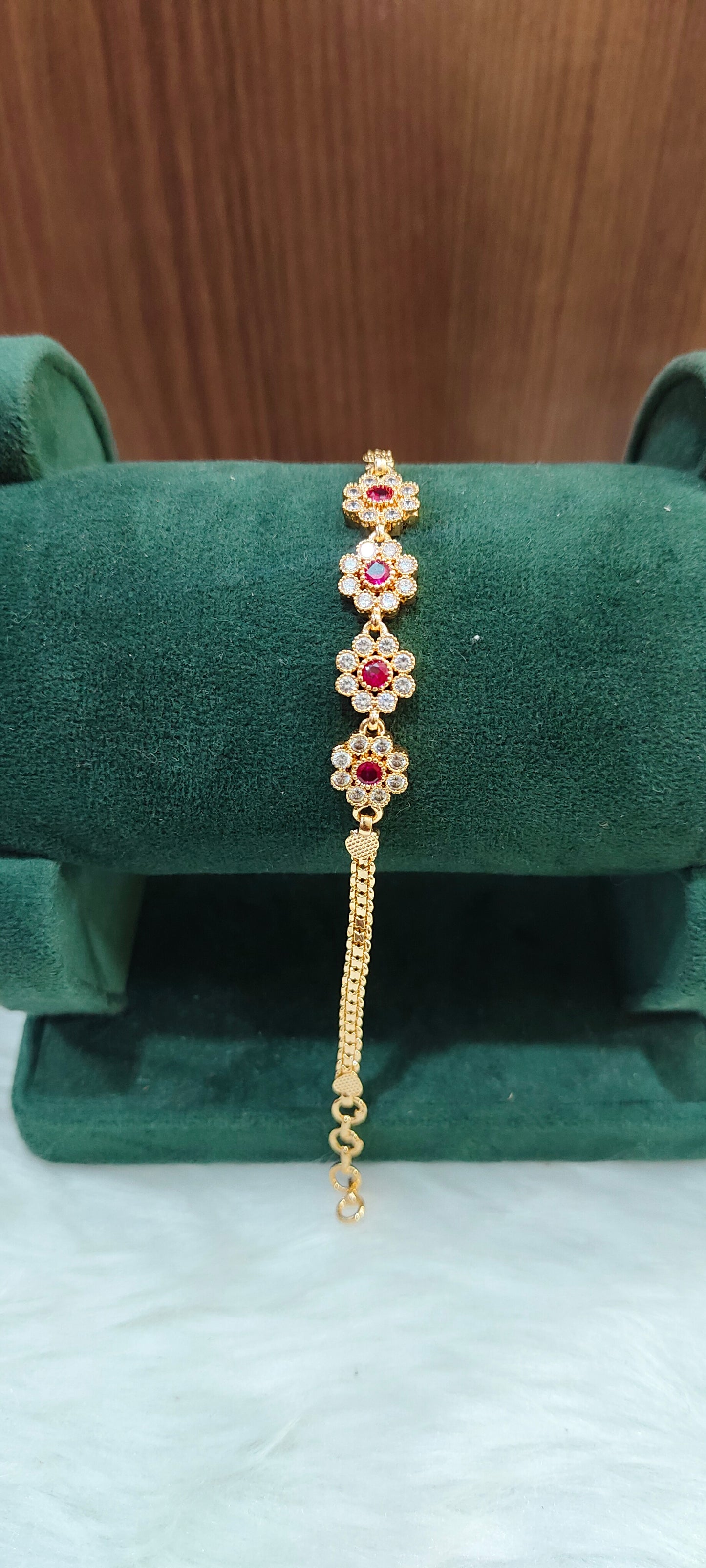 Pure panchaloham dimond look bracelet