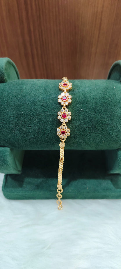 Pure panchaloham dimond look bracelet