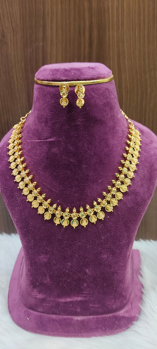 Premium micro gold plated hand made necklace