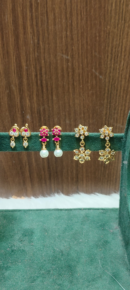 Pure panchaloham 3 set earrings combo