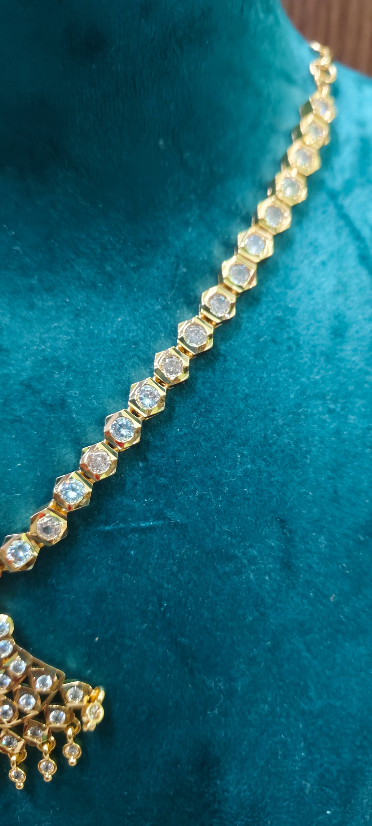 Pure panchaloham vintage look ravvala necklace
