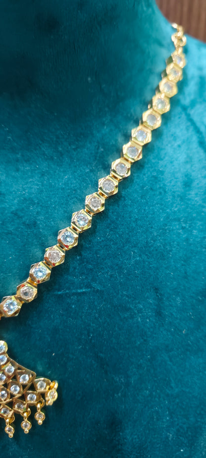 Pure panchaloham vintage look ravvala necklace