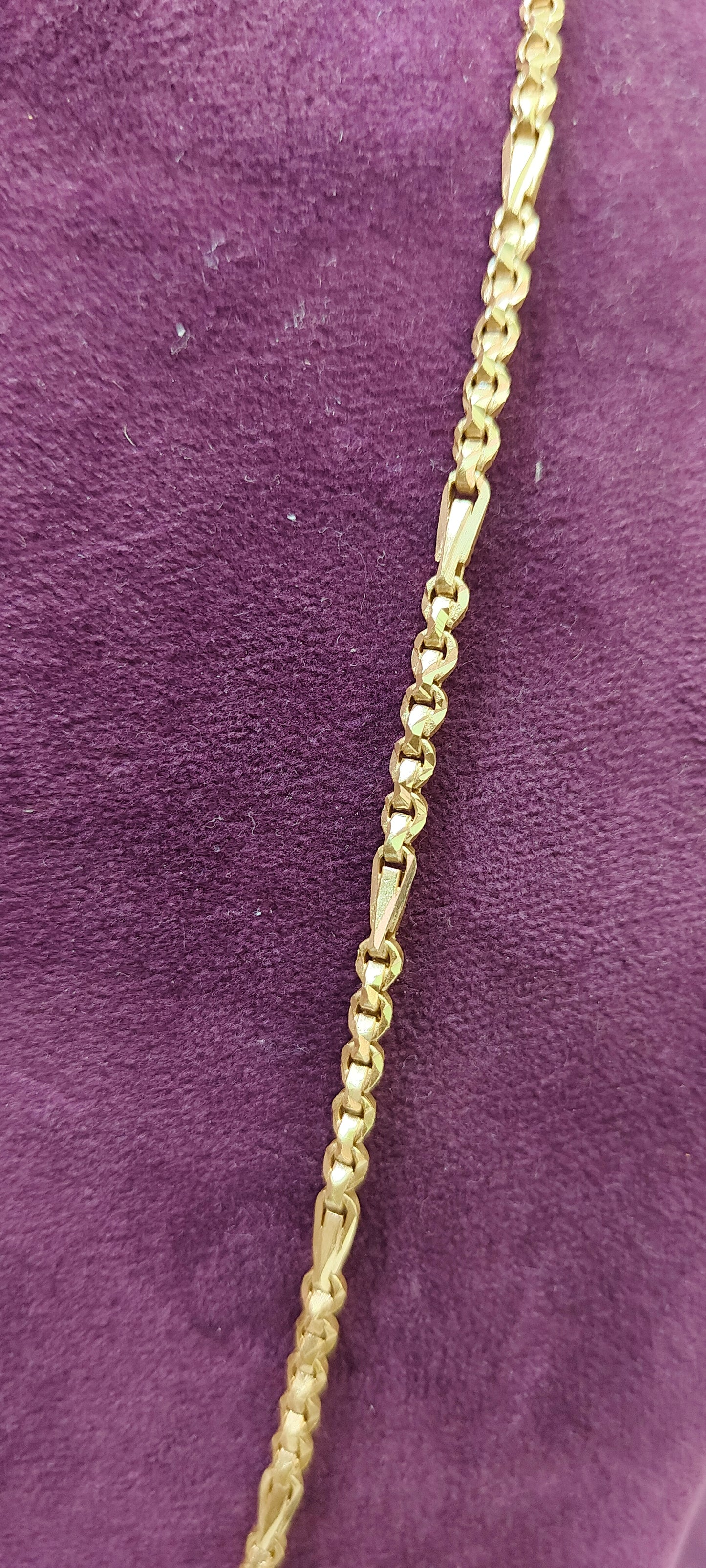 Pure panchaloham unpolished 24 " length 5+1 Thali chain with different cutting design