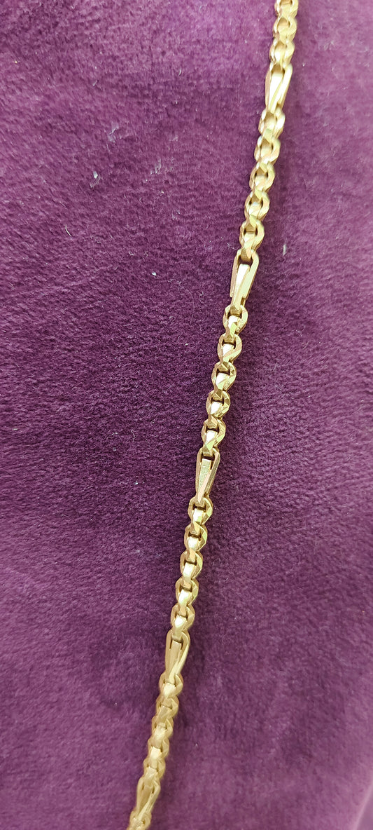 Pure panchaloham unpolished 24 " length 5+1 Thali chain with different cutting design