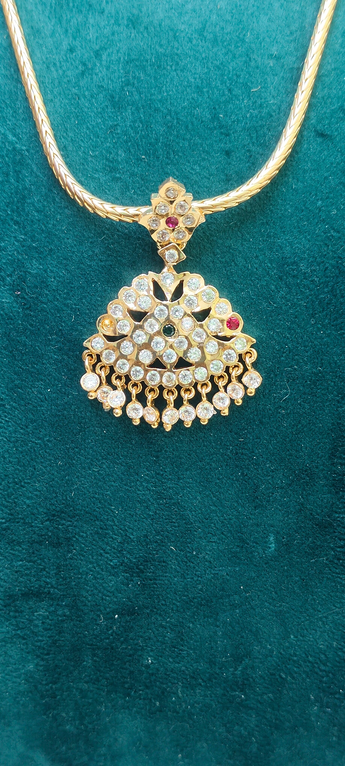 Pure panchaloham nanupatti with panchaloham earrings combo