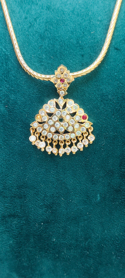 Pure panchaloham nanupatti with panchaloham earrings combo