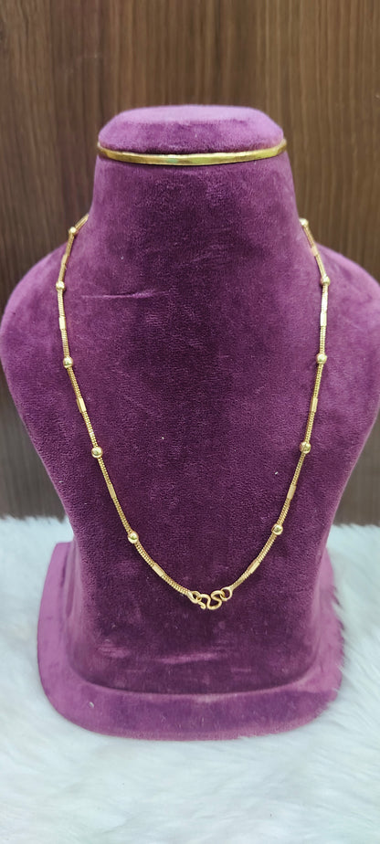 Pure panchaloham unpolished 18" length short chain