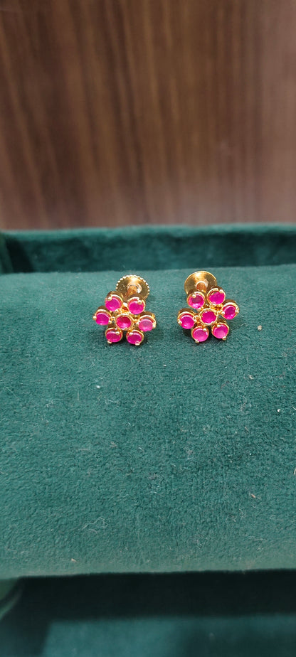 Pure panchaloham 7 stone studs