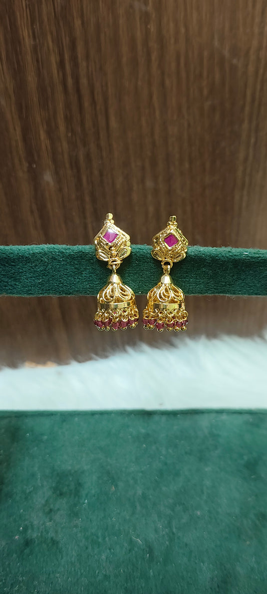 Premium micro gold plated daily wear kids jumkas