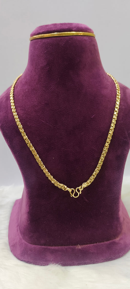Pure panchaloham unpolished 18" shot chain for men