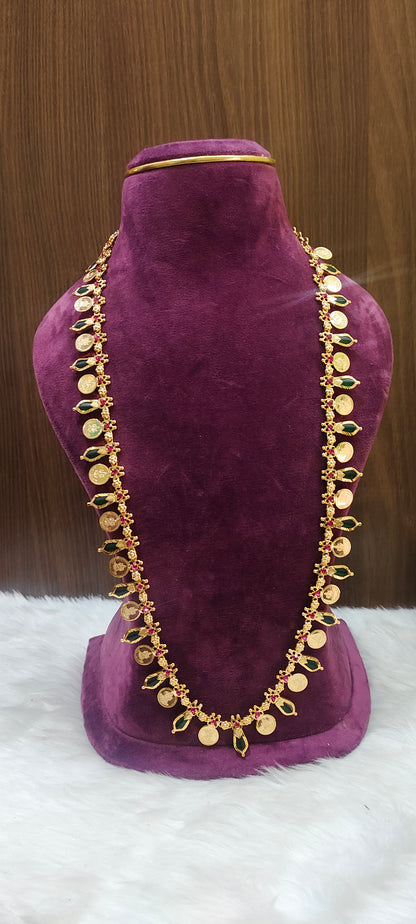 Premium gold look 32" Length kasu long haram