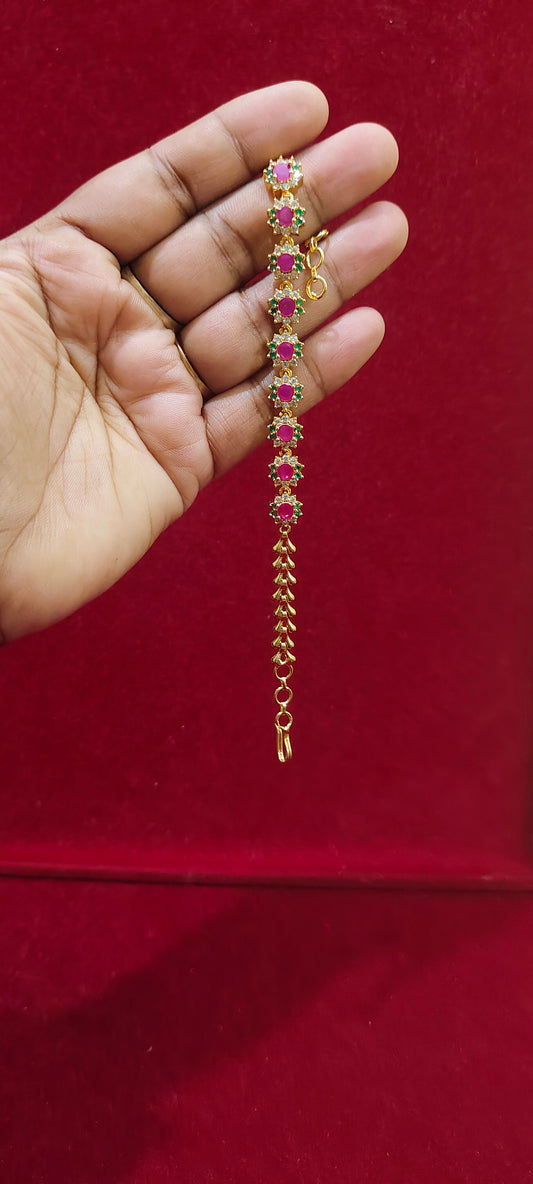 Premium micro gold plated cz bracelet