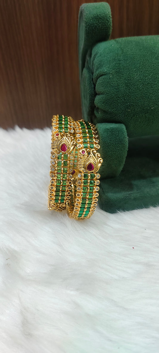 Premium high quality broad 2 bangles in 2.6 size