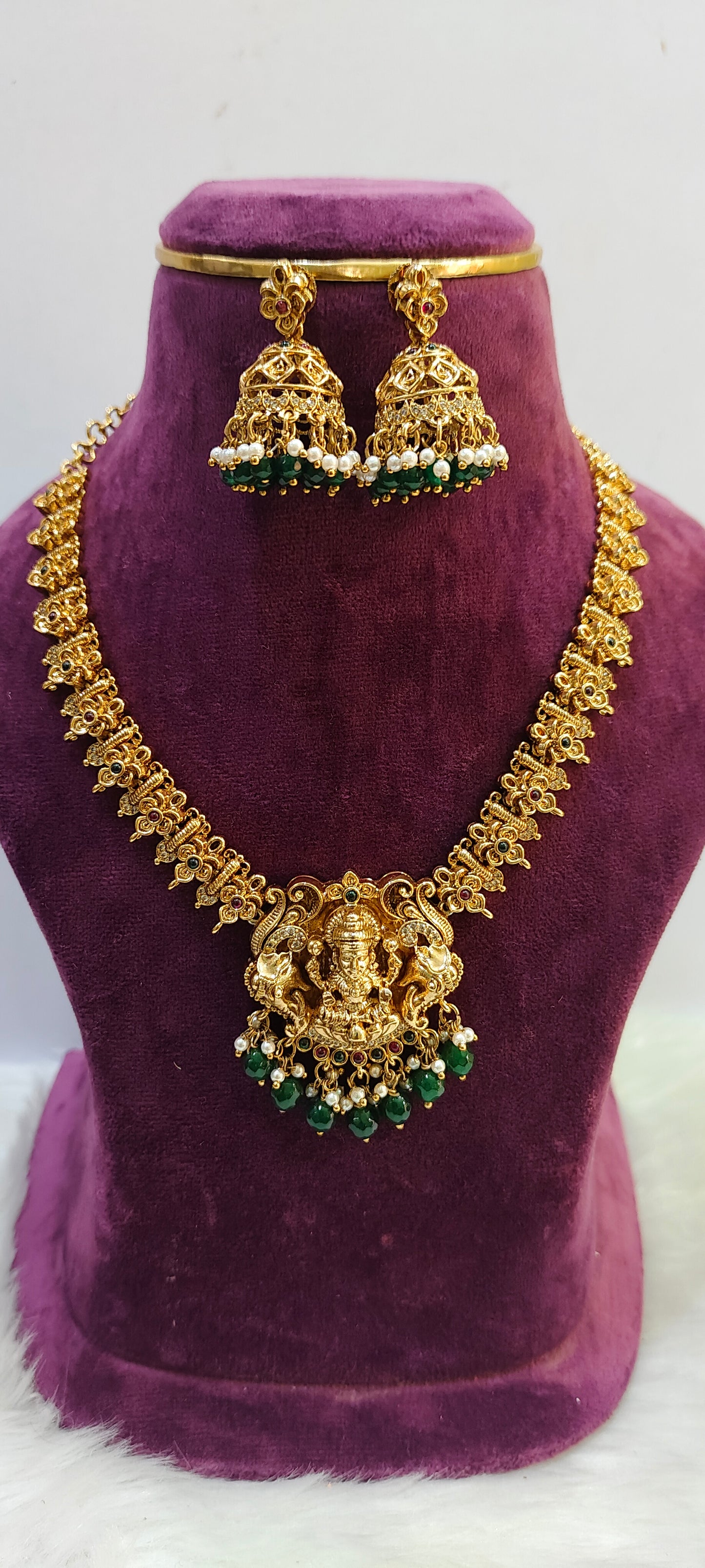 Premium nakshi necklace set