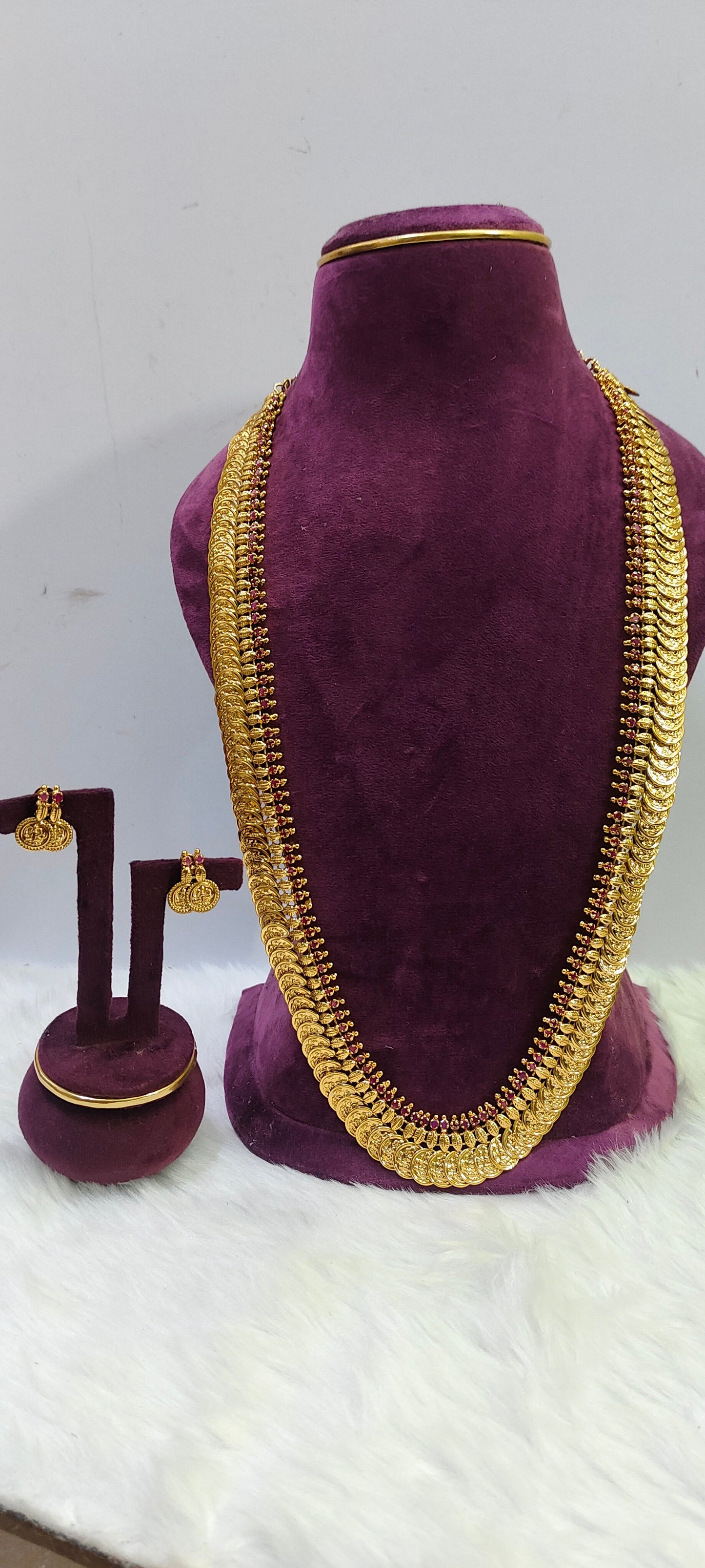 Premium nakshi 32 " length kasu mala cum vaddanam