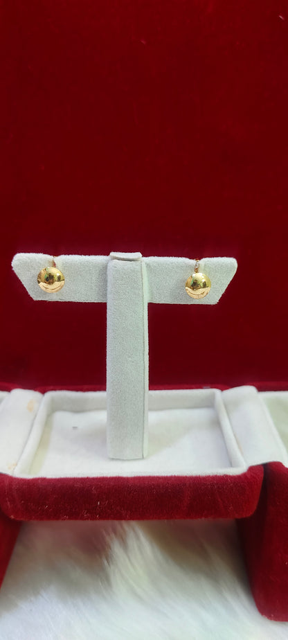 Pure panchaloham gold look studs
