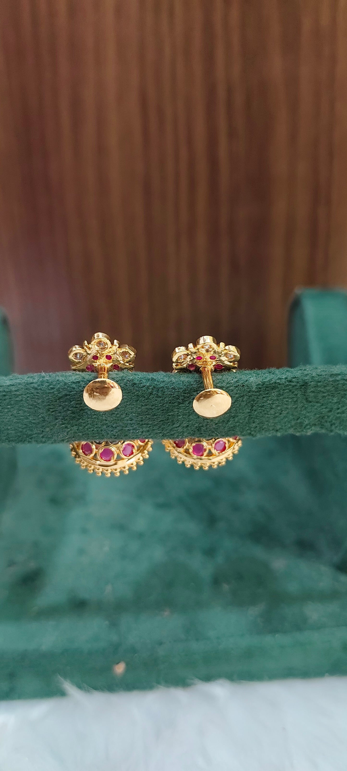 Pure panchaloham vintage look jumkas