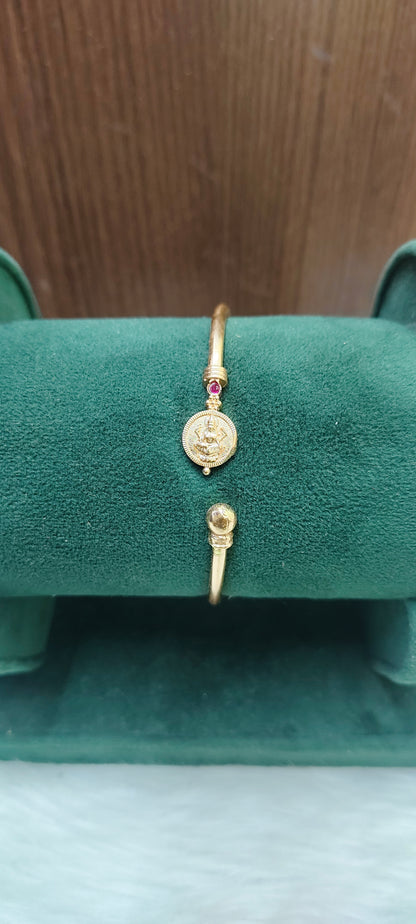 Pure panchaloham unpolished daily use Lakshmi Devi openable kada fit for all sizes