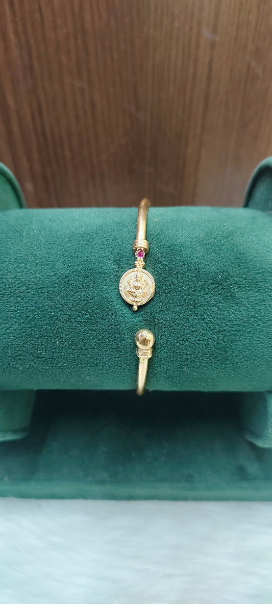 Pure panchaloham unpolished daily use Lakshmi Devi openable kada fit for all sizes