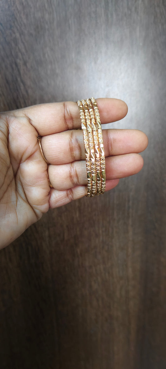 Pure panchaloham unpolished 4 bangles