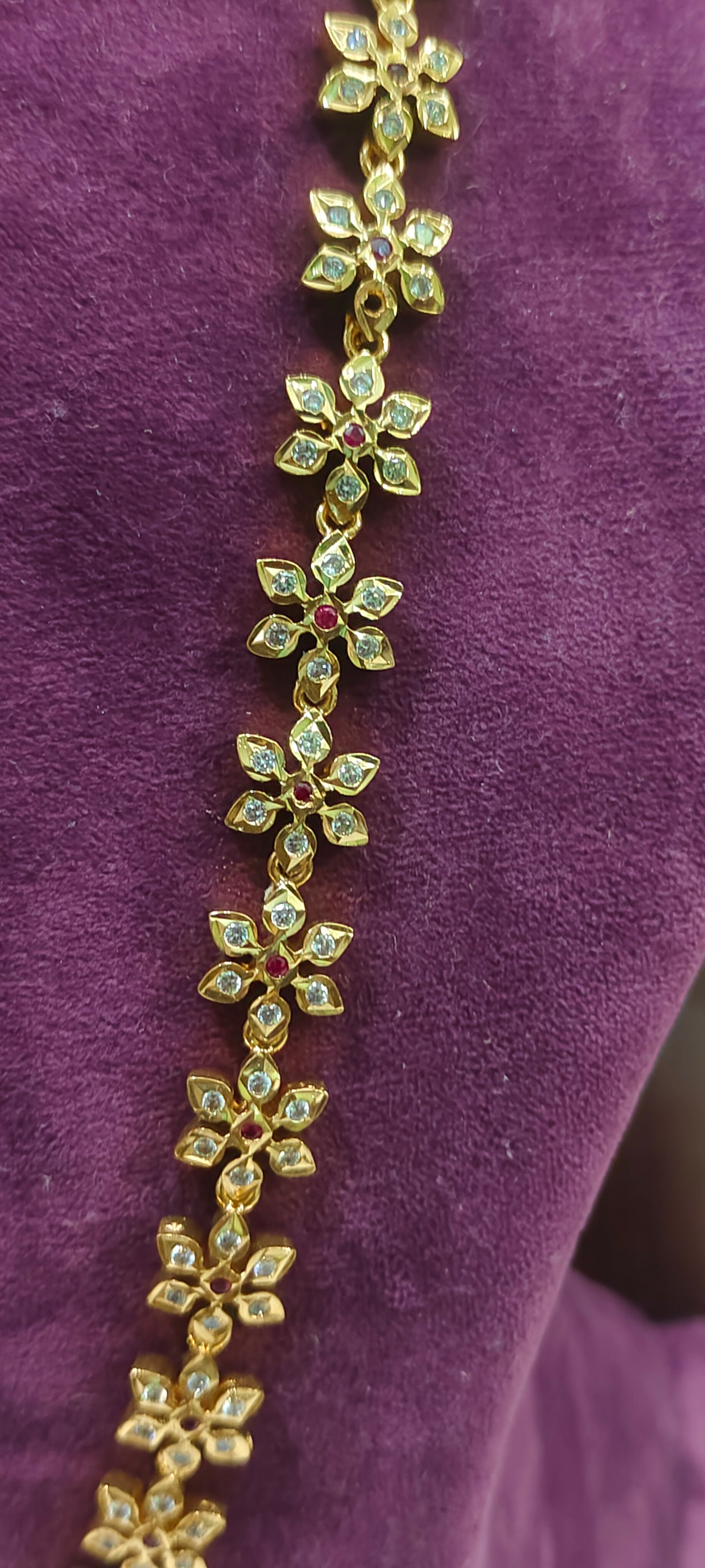 Pure panchaloham daimond look long haram