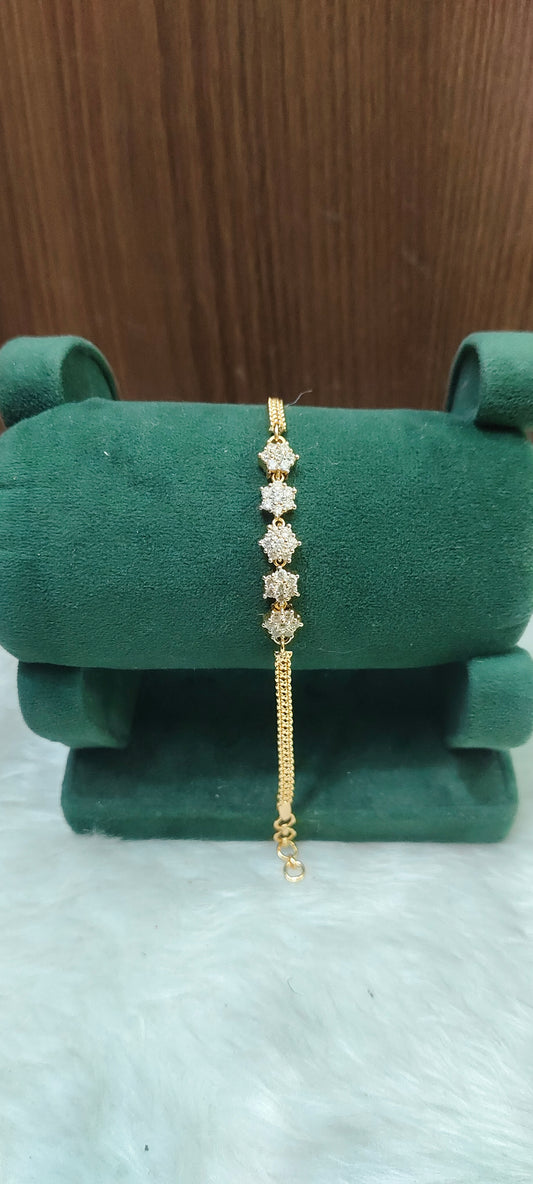 Pure panchaloham daimond look bracelet