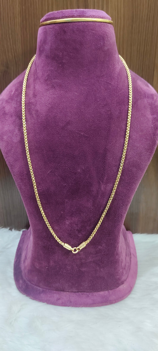 Pure panchaloham unpolished 26" length bharati model thali chain
