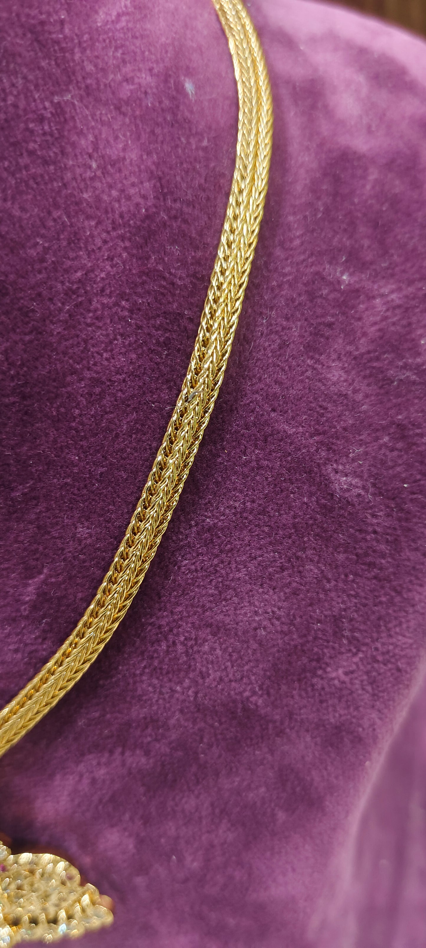 Pure panchaloham vintage look nanupatti necklace