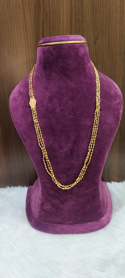 Premium micro gold plated 3 line 26" length palakasarulu
