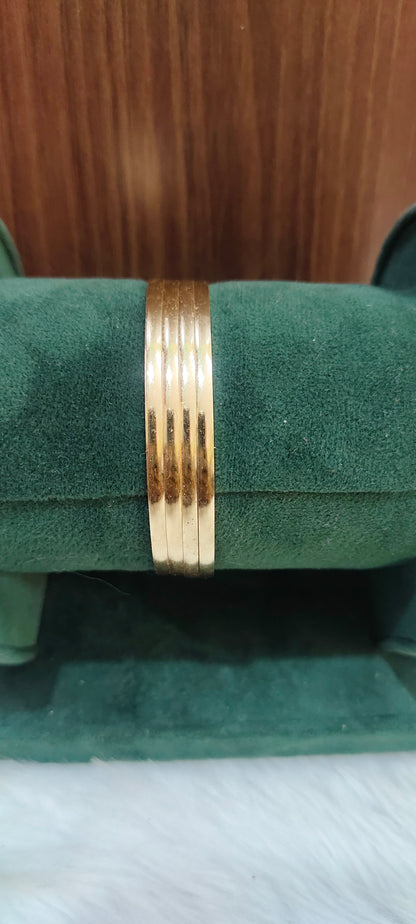 Pure panchaloham unpolished plain 4 bangles