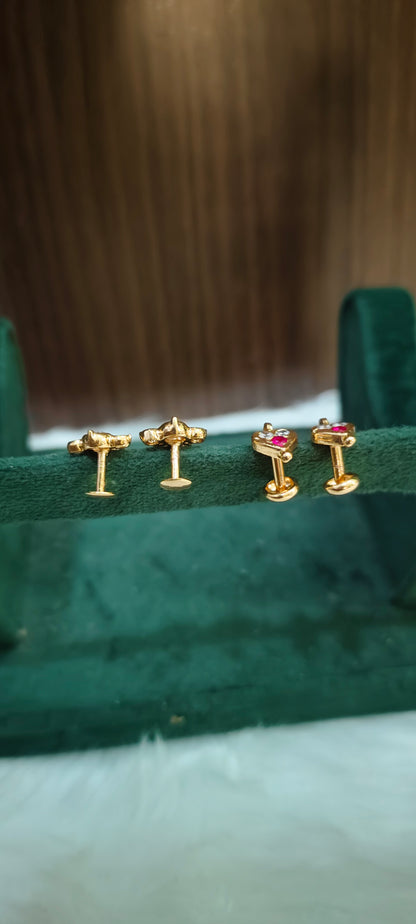 Pure panchaloham kids studs combo