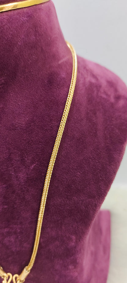 Pure panchaloham unpolished 18" length short chain