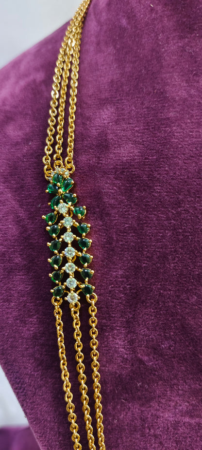 Premium nakshi trendy side brouch chandraharam
