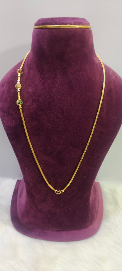 1 gram plated daily wear 24" Thali chain