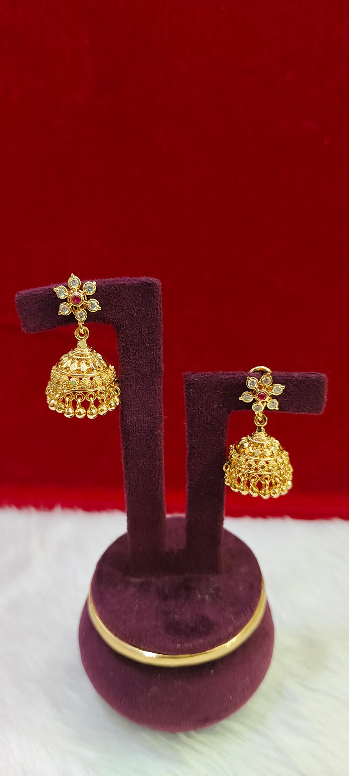 Pure panchaloham medium big jumkas