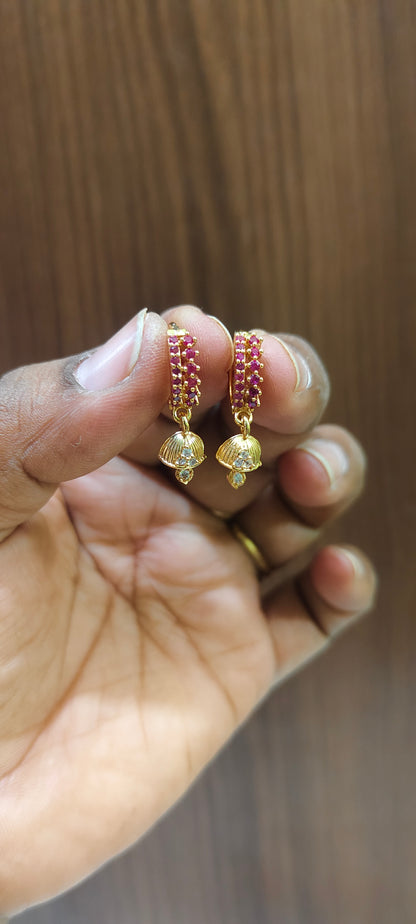 Premium micro gold plated daily wear cute kids earrings