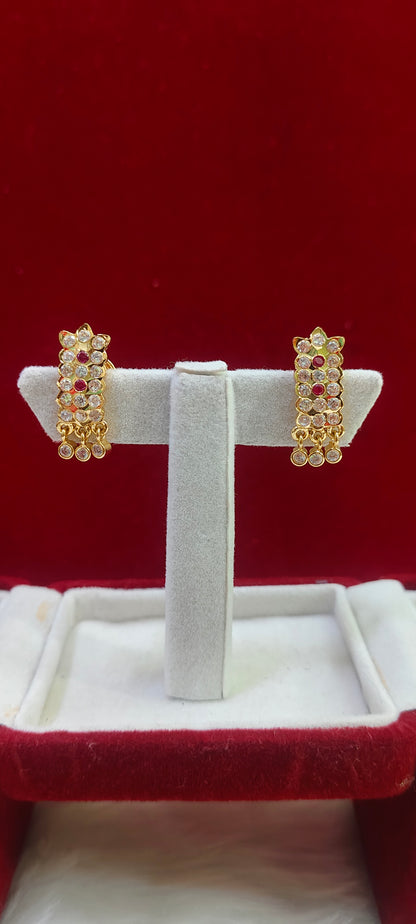 Pure panchaloham j type earrings